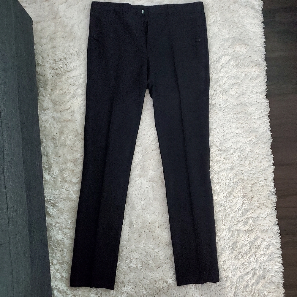 Dior Black Pleated Dress Slack, Size 48